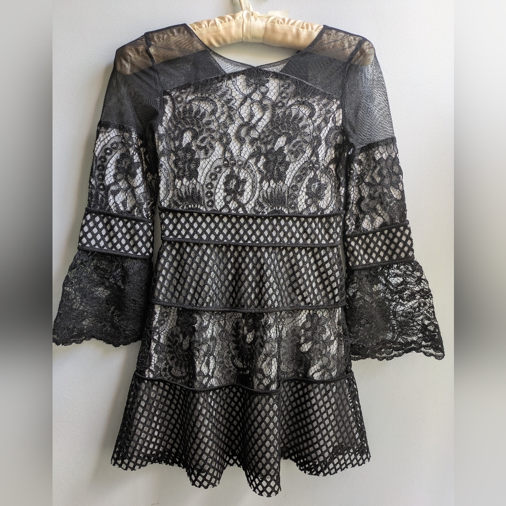 Blush by Us Angels Black Lace Girls Dress Size 10